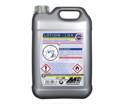 Bidon de gel hydroalcoolique en 5 litres